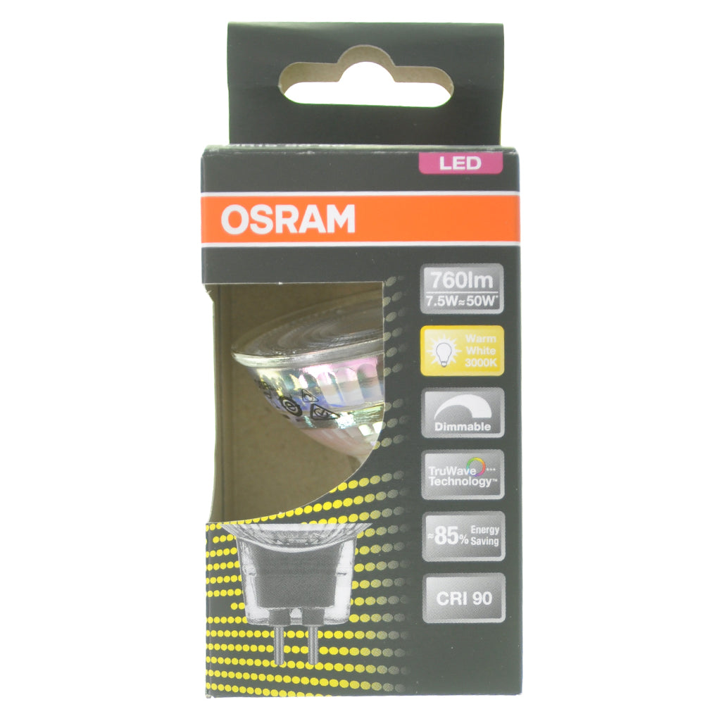 Osram MR16 LED Light Bulb GU5.3 12V 7.5W W/W