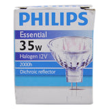 PHILIPS MR16 Dichroic Halogen Light Bulb GU5.3 12V 35W 36° 62877