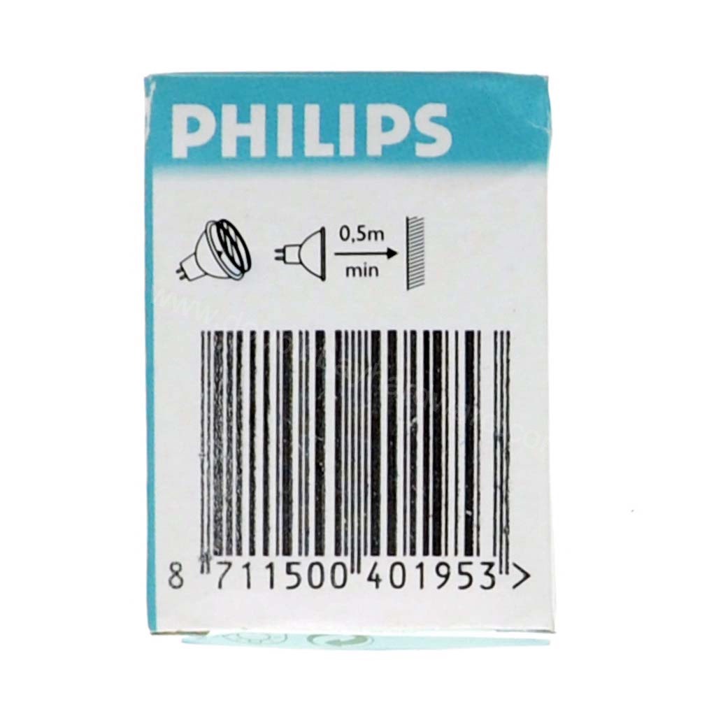 Philips Aluline Pro Aluminium Reflector Halogen Light Bulb BA15d 12V 20W 18° CL 6434