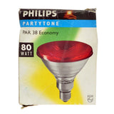 Philips Partytone PAR38 Reflector Light Bulb E27 240V 80W Red