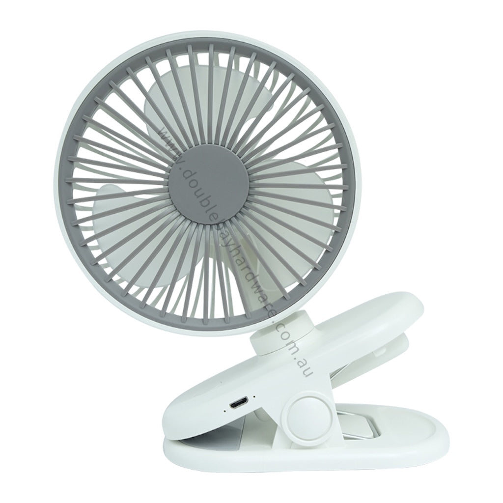 SANSAI Clip/Desktop Rechargeable Portable Fan FAN-0402