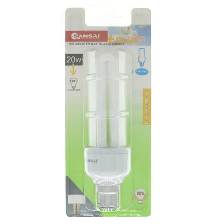 SANSAI Energy Saving 3U Light Bulb B22 240V 20W D/L GL-3U/20W-B22DL