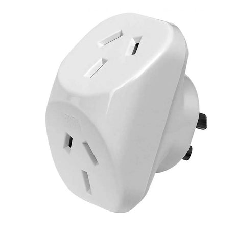 SAS Double Adaptor 240V 10A 2400W Triangular White