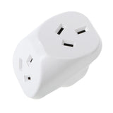 SAS Double Adaptor 240V 10A 2400W Triangular White