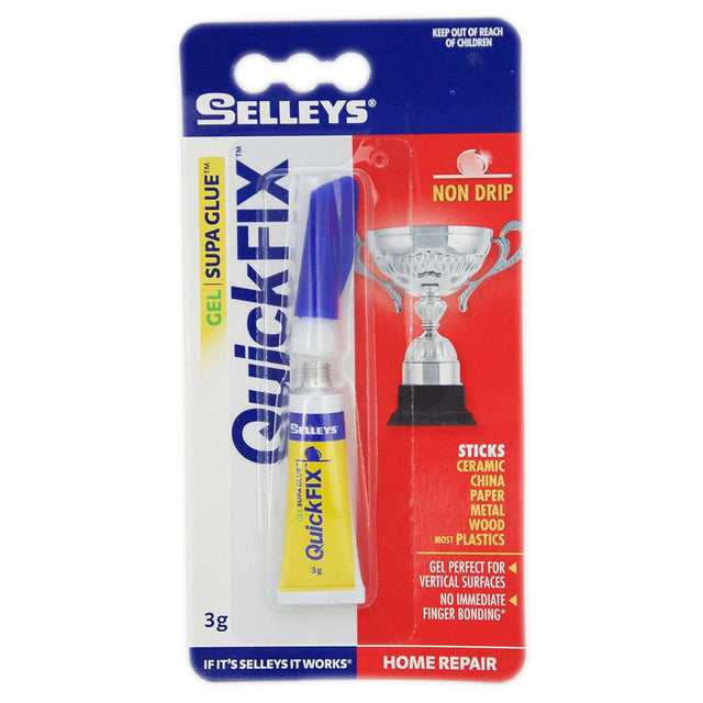 SELLEYS Quick Fix Non Drip Gel Supa Glue 3g