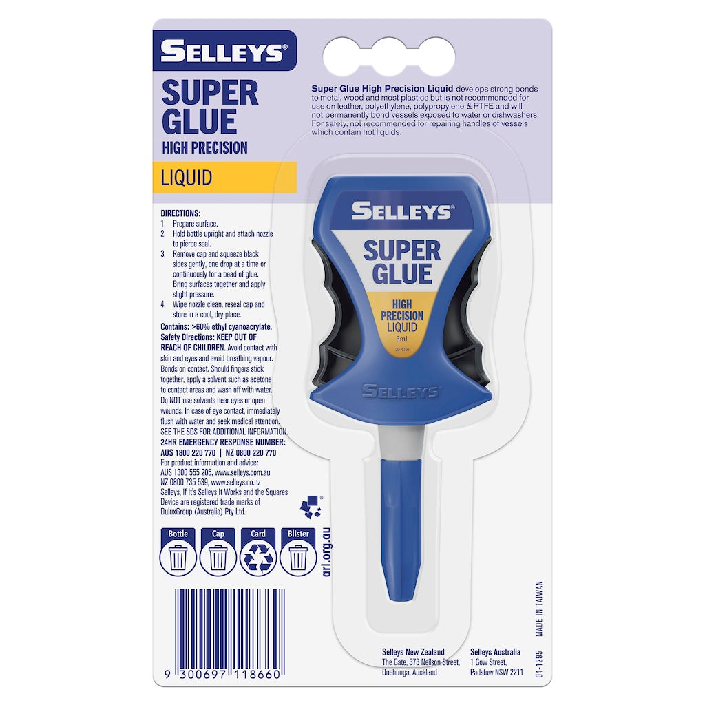 SELLEYS QuickFIX Control Bottle Supa Glue 3ml