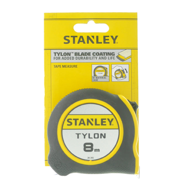 STANLEY Tylon 8M Metric Tape Measure With 25mm Blade 30-393