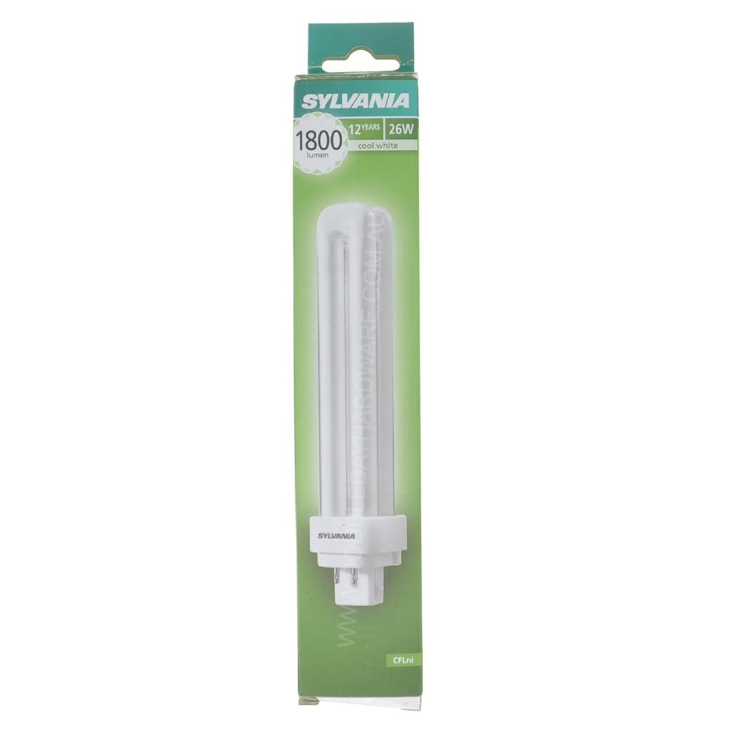 SYLVANIA Fluorescent Lynx-DE Superia 4 Pin G24q-3 26W 4000K 0025927