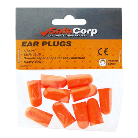 5 pairs foam earplug. 33dB Smooth taper.