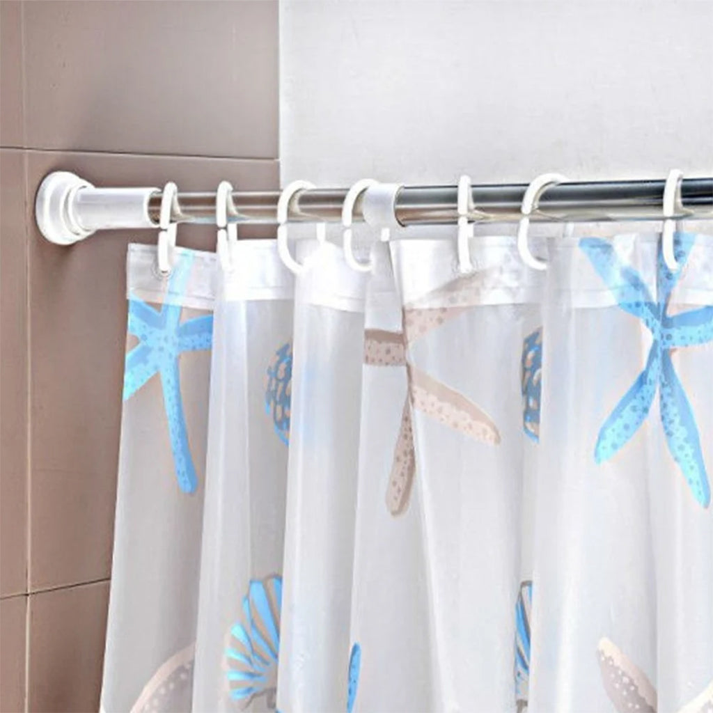 Shower Curtain Rod Spring Extendable 140-260cm