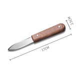 Stainless Steel 430 Oyster Shucker With Wooden Handle 2.5X17cm