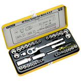 Stanley 40 Piece 1/4" & 3/8" Drive Met/AF Socket Set 89-506