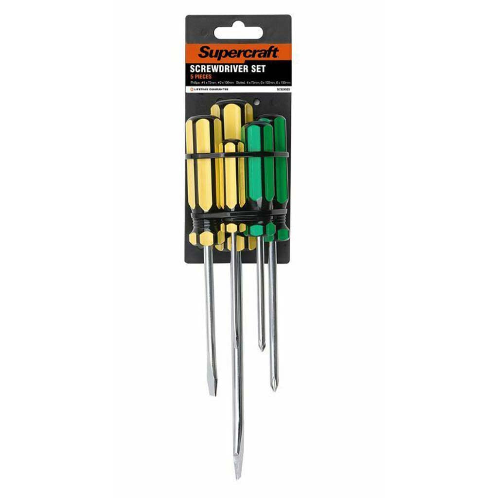 Supercraft Screwdriver Set 5 Pieces SCE0020