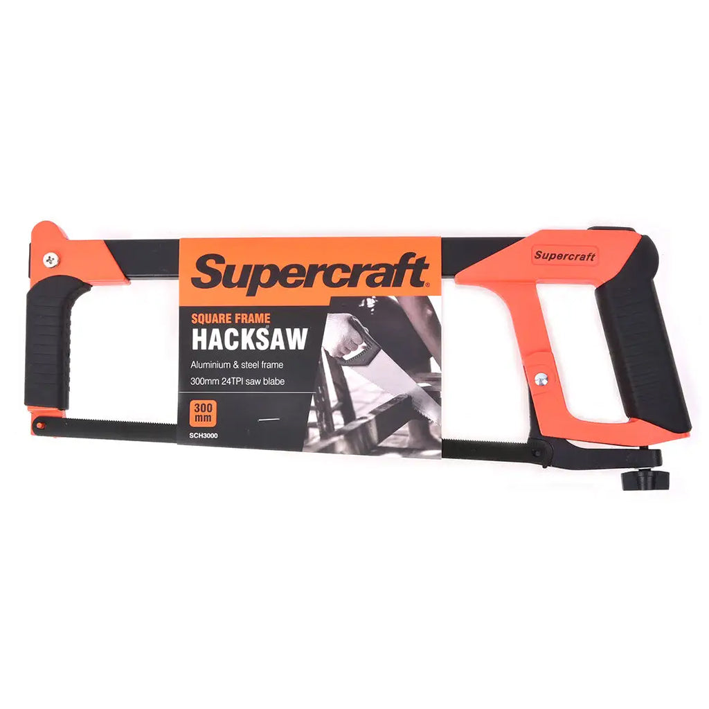 Supercraft Square Frame Hacksaw 300mm 24TPI SCH3000