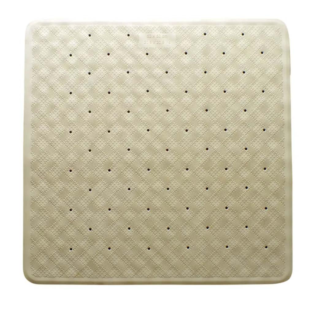 Supertex Rubber Shower Mat With Suction Pads 530x530mm Beige GTRUBERBEIGSHW