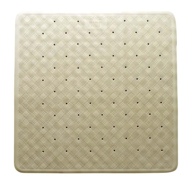 Supertex Rubber Shower Mat With Suction Pads 530x530mm Beige GTRUBERBEIGSHW