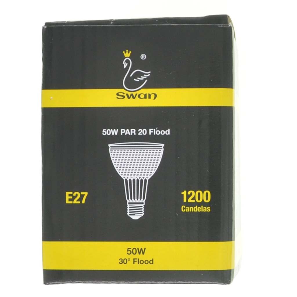 Swan HI Spot 63 PAR20 Halogen Light Bulb E27 240V 50W 30° 50PAR20F