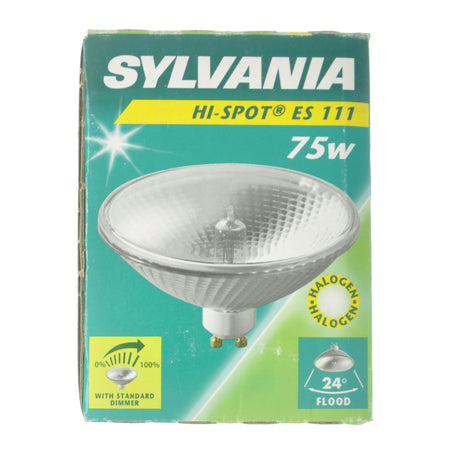 Sylvania Hi Spot ES111 PAR36 Halogen Light Bulb GU10 240V 75W 24° 0022221