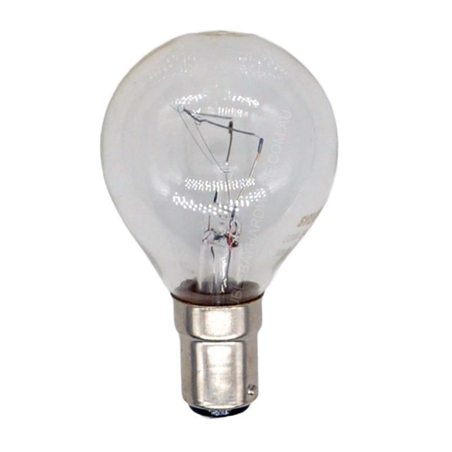 Sylvania Fancy Round Incandescent Light Bulb B15 240V 60W Clear 603919C