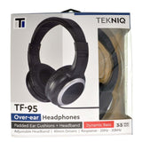 TEKNIQ Over-Ear Headphones Black TF-95