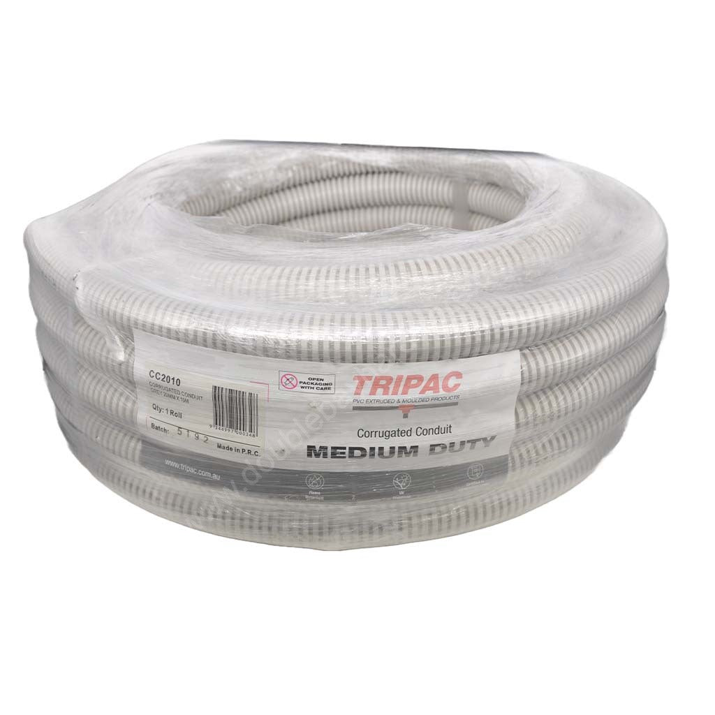 Tripac Medium Duty Corrugated Conduit 20mmX10m CC2010