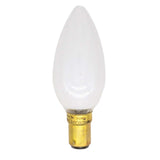 Tungsram Candle Incandescent Light Bulb B15 240V 25W Opal