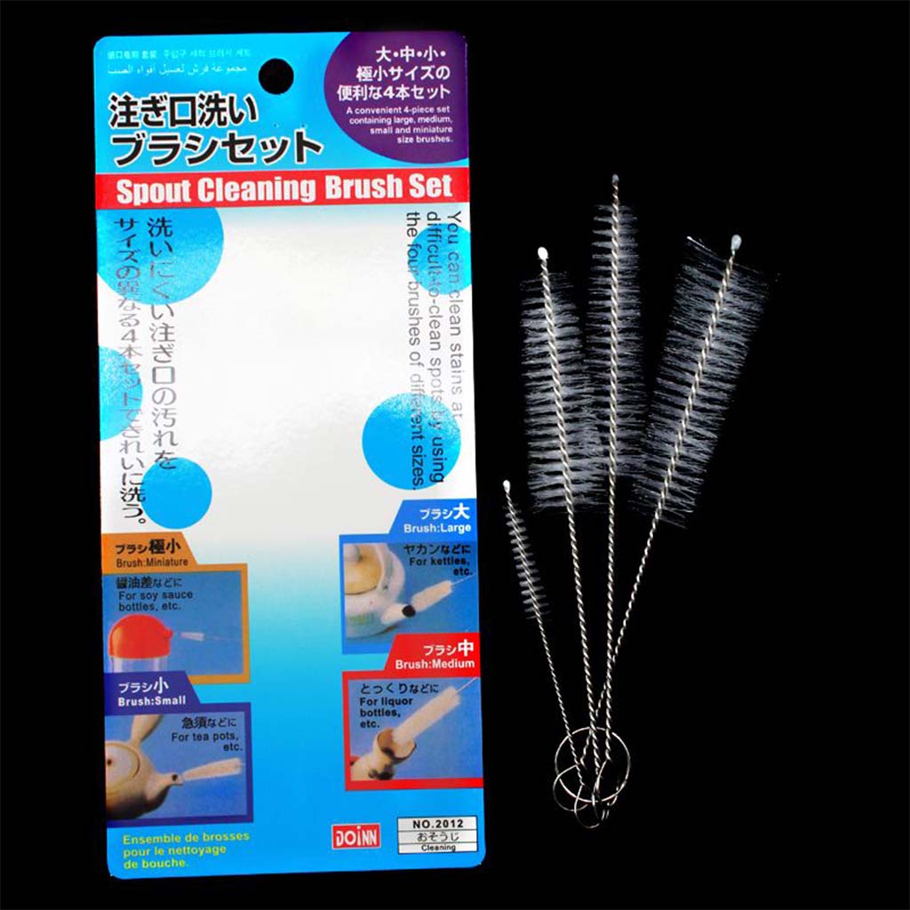 Turtle Cleaning Bottle Brushes 4Pcs 3078