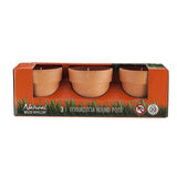 Waxworks Round Terracotta Citronella Candles 3pcs WW003