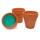 Waxworks Round Terracotta Citronella Candles 3pcs WW003