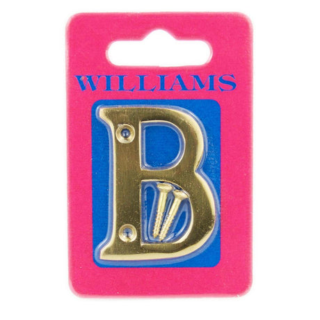 54mm brass house letter B