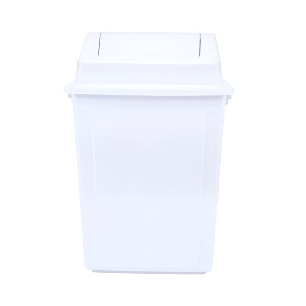 Heavy Duty Swing Top Bin White 40L