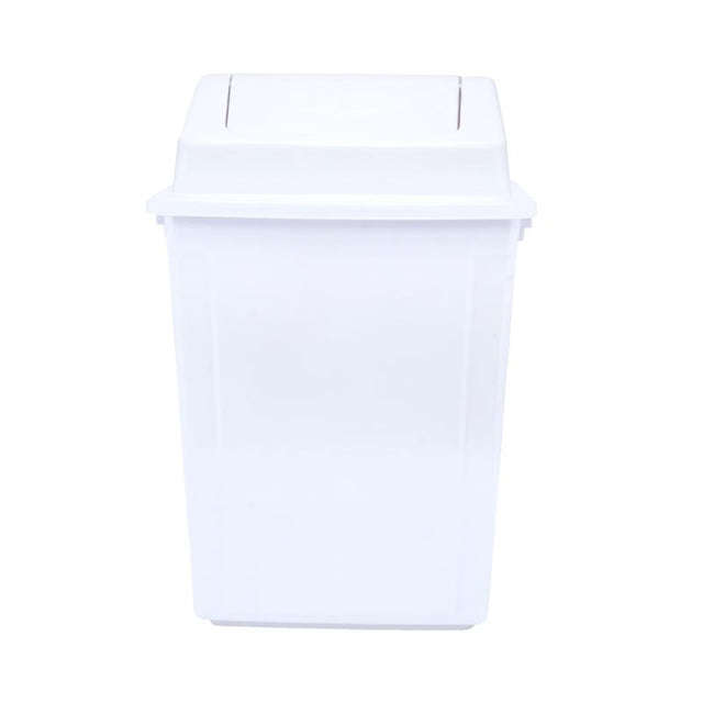 Heavy Duty Swing Top Bin White 40L