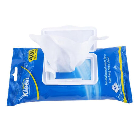 Xtra Kleen Pre-Moistened Bathroom Wipes 16x20cm 40Pcs 238958