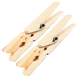 Xtra Kleen Wooden Clothes Pegs With Metal Spring 50Pcs 98187