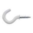 ZENITH Cup Hooks 2.2x15mm White Plastic WIC0315