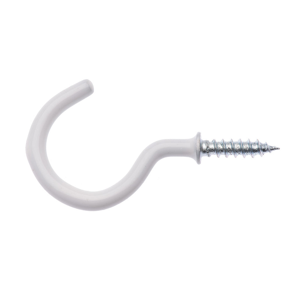 ZENITH Cup Hooks 3.0x32mm White Plastic WIC0332