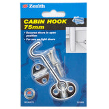 Zenith Cabin Hook 75mm Chrome Plated WCA0075