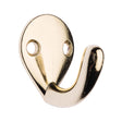 35mm brass plated robe hook