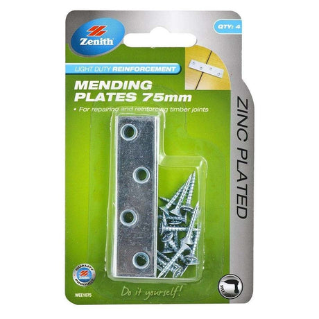 Zenith Light Duty Reinforcement Mending Plates 19mmX75mm WEE1075