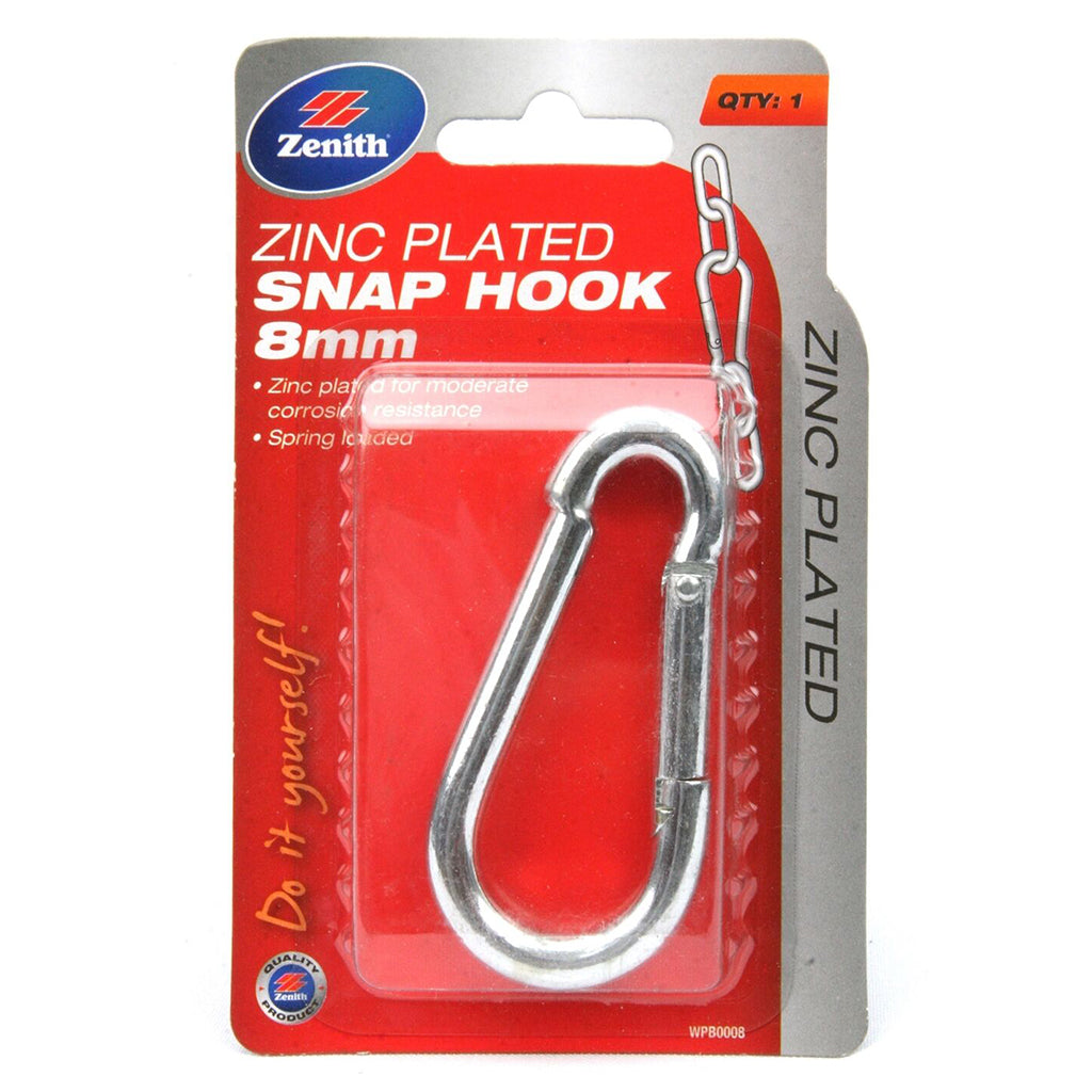 Zenith Snap Hook 8X80mm Zinc Plated WPB0008