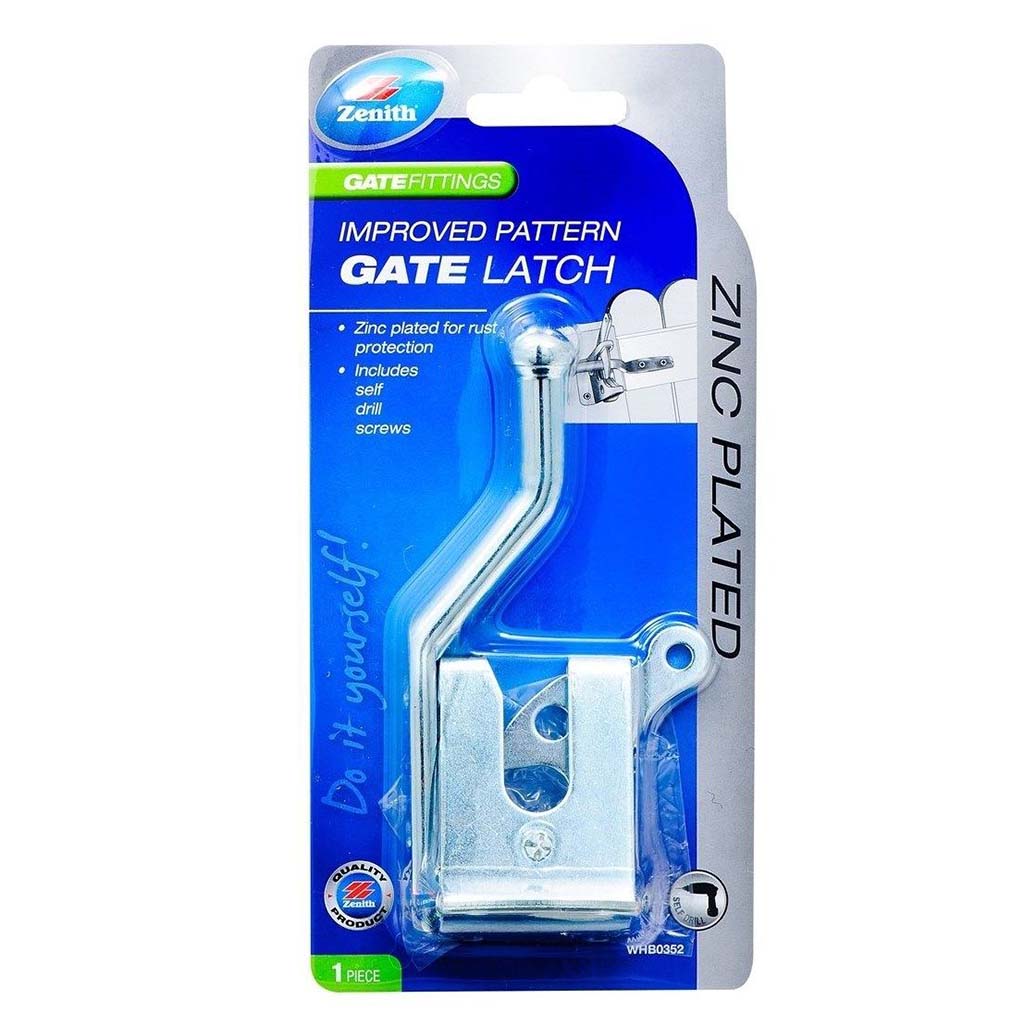 Zenith Zinc Plated Improved Pattern Gate Latch 100mm WHB0352