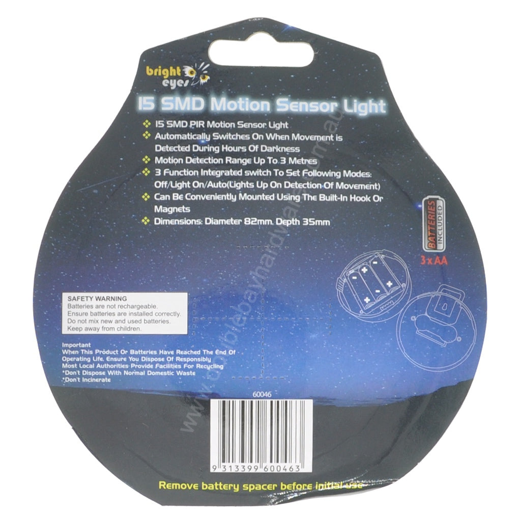 bright eyes 15 SMD Motion Sensor Light 60046