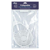 ellise Collapsible Plastic Peg Basket 24X15X20cm White HOM-860