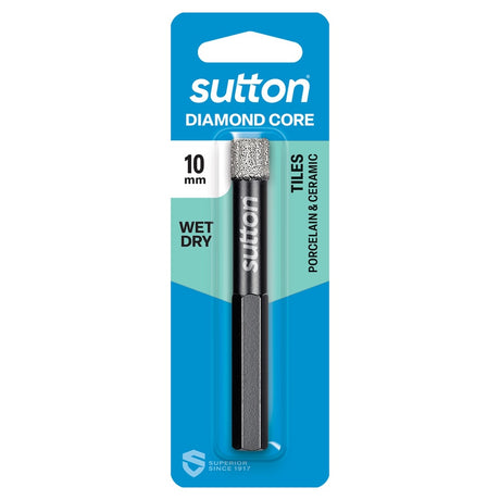 suttontools Diamond Core Drill Bit Wet Dry Cut 10mm D618H1000