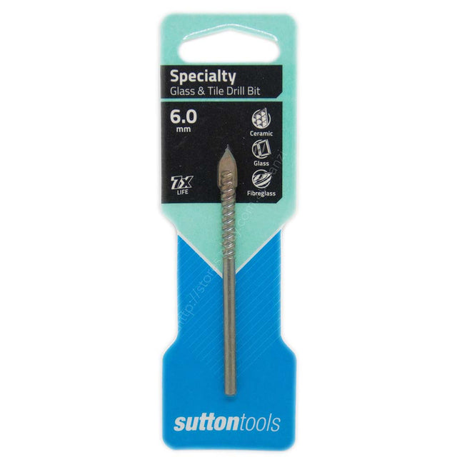 suttontools Drill Bits For Glass and Tiles 6mm D6040600
