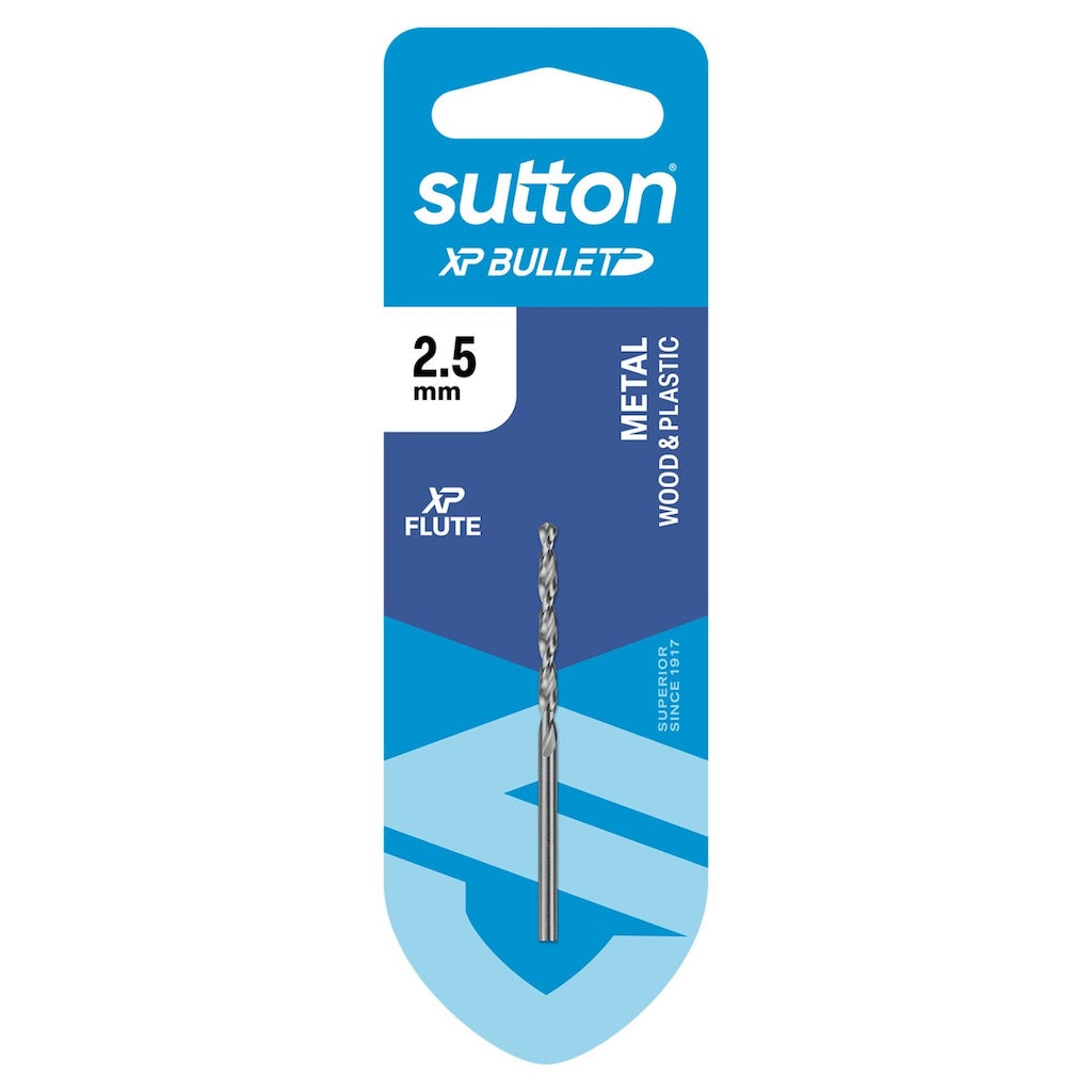 suttontools HSS Bright XP Bullet Jobber Drill Bit 2.5mm D220H0250