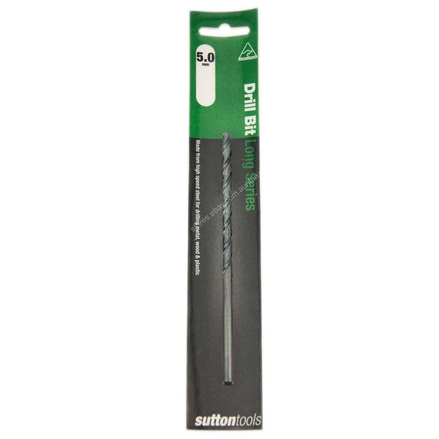 suttontools HSS Long Series Drill Bits For Metal, Wood, Plastic 5mm