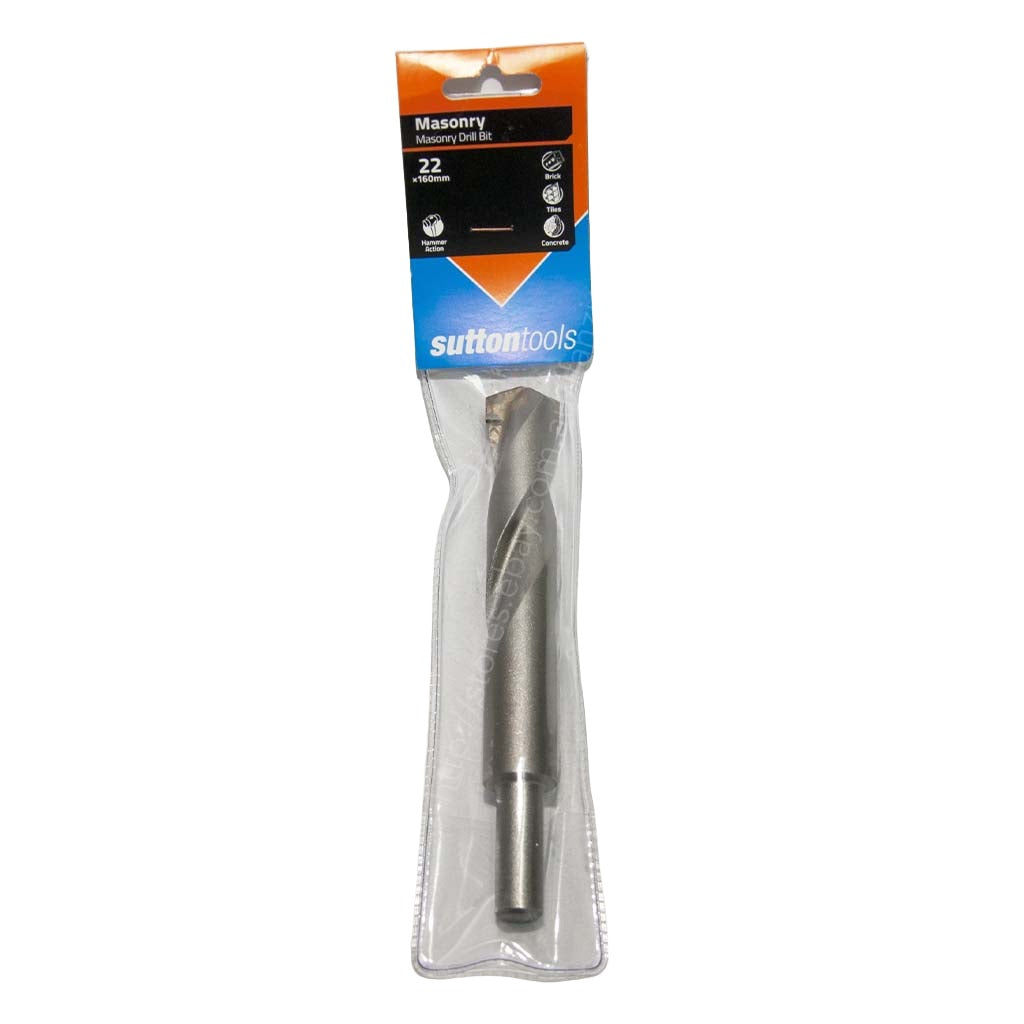 suttontools Masonry Drill Bits Hammer For Bricks, Tiles, Concrete 22x160mm