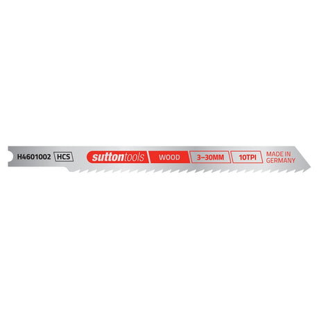 suttontools U-Shank Jigsaw Blade Wood 10TPI 100mm H4601002