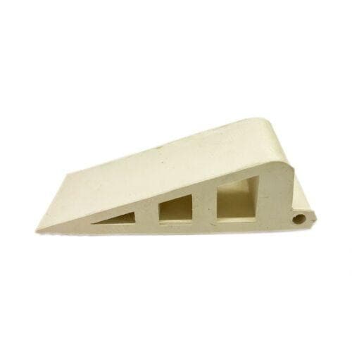 White Rubber Door Stopper 24mm(h) X 65mm(l) - DoubleBayHardware